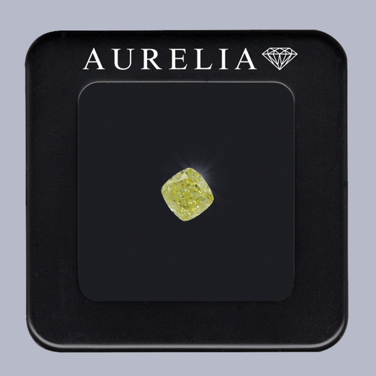 1,51 Karat Fancy Intense Yellow Even, natürlicher, geschliffener, farbiger Diamant, Anlagediamant, Eineinhalbkaräter