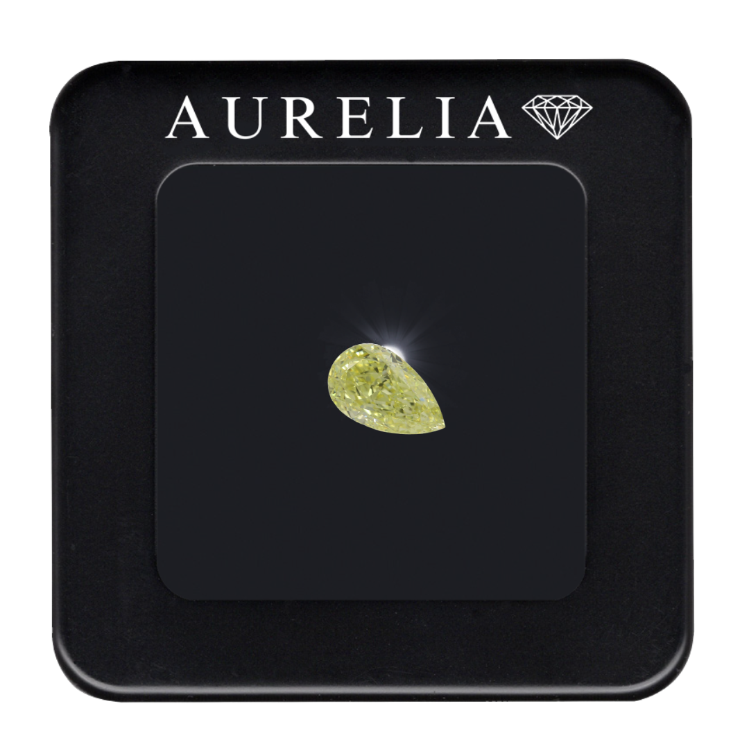 3,01 Karat Fancy Yellow Even, natürlicher, geschliffener, farbiger Diamant, Anlagediamant, Dreikaräter