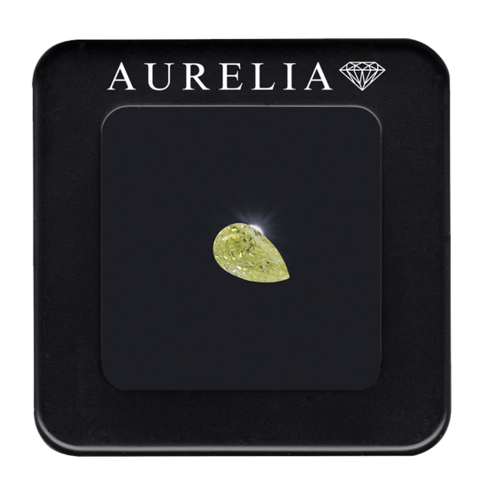 3,01 Karat Fancy Yellow Even, natürlicher, geschliffener, farbiger Diamant, Anlagediamant, Dreikaräter