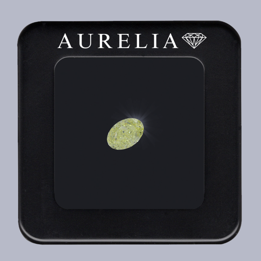 2,05 Karat Fancy Intense Yellow Even, natürlicher, geschliffener, farbiger Diamant, Anlagediamant,Zweikaräter